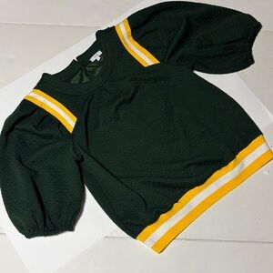 Green and Yellow Women's Blouse